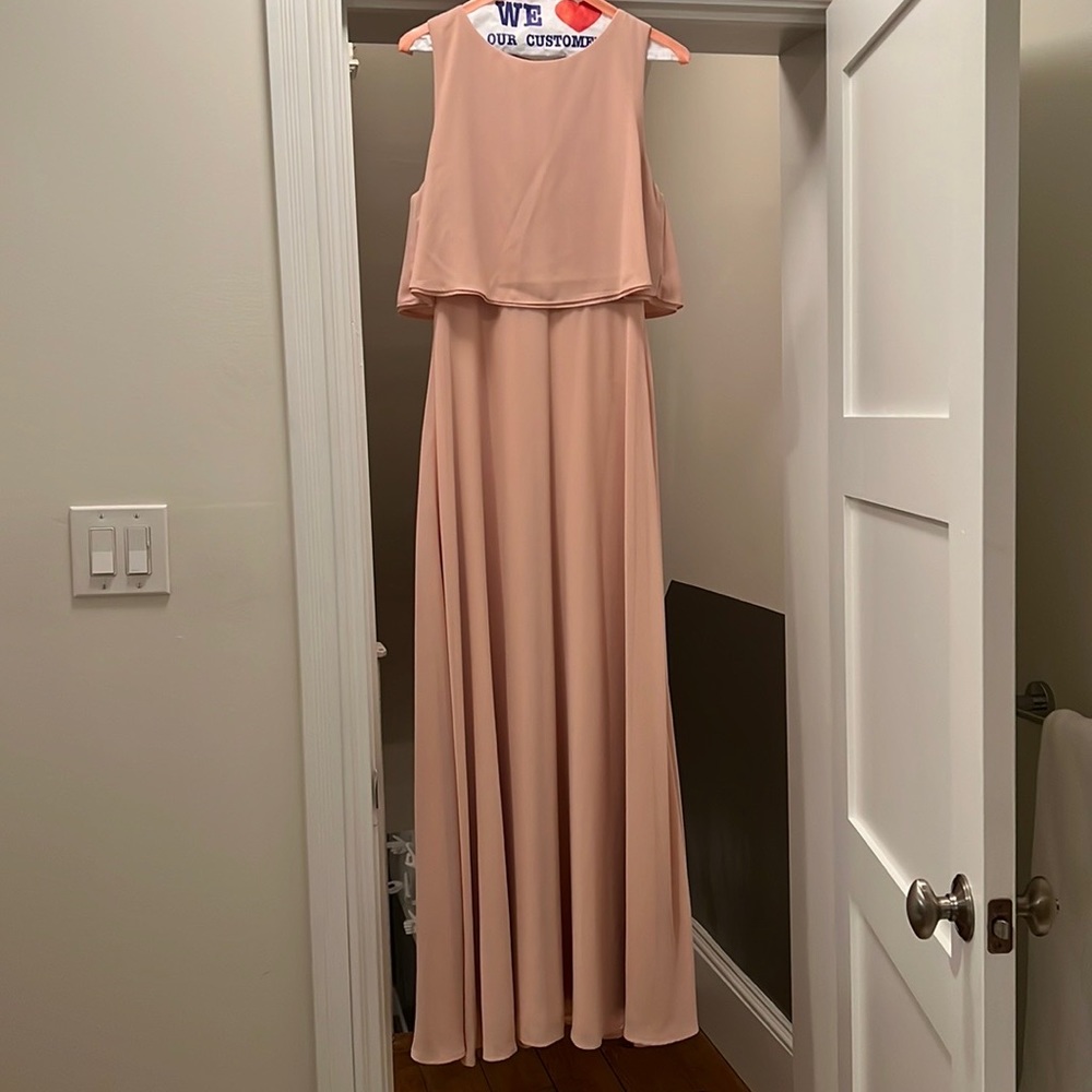 Light pink/ blush maxi dress